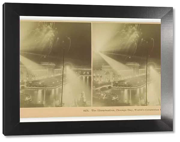 The Illumination, Chicago Day, Worlds Columbian Exposition, 1893. Creator: BW Kilburn