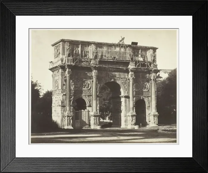 Framed Print : Arch of Constantine, Rome, 1854 / 55, printed c. 1863. Creators: Bisson Freres Framed Print : Arch of Constantine, Rome, 1854 / 55, printed c. 1863. Creators: Bisson Freres
