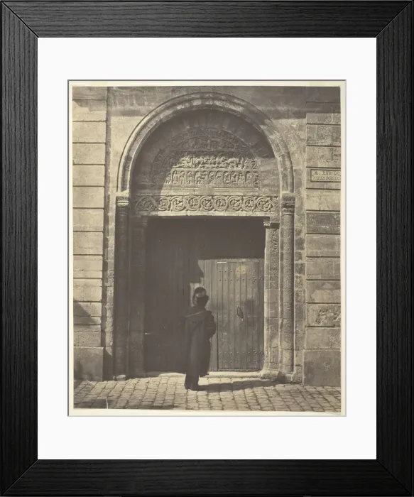 Framed Print : The Portal of Saint Ursinus at Bourges, rue du Vieux Poirier, 1854, printed 1854 Framed Print : The Portal of Saint Ursinus at Bourges, rue du Vieux Poirier, 1854, printed 1854