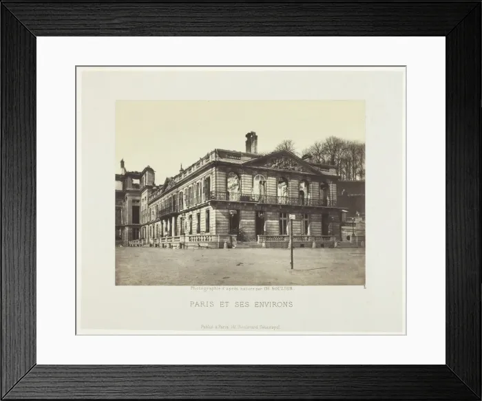 Framed Print : Palais de Saint-Cloud, 1870 / 71. Creator: Charles Soulier Framed Print : Palais de Saint-Cloud, 1870 / 71. Creator: Charles Soulier
