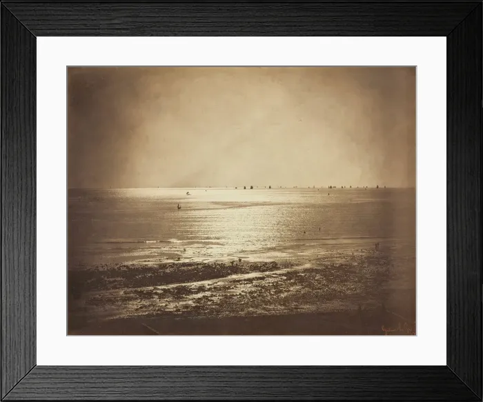 Framed Print : Seascape, Normandy, 1856 / 57. Creator: Gustave Le Gray Framed Print : Seascape, Normandy, 1856 / 57. Creator: Gustave Le Gray