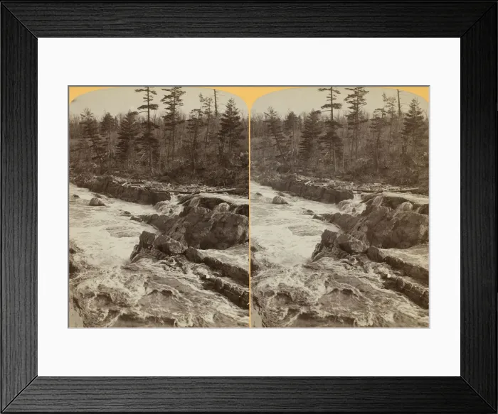 Framed Print : Down through the Falls, 1889. Creator: Henry Hamilton Bennett Framed Print : Down through the Falls, 1889. Creator: Henry Hamilton Bennett