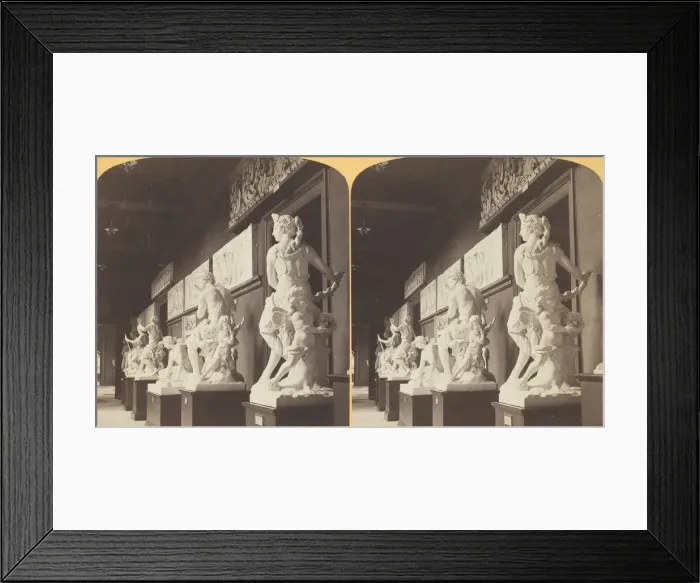 Framed Print : French Historic Sculpture; Room 11 Art Institute, 1893. Creator: Henry Hamilton Bennett Framed Print : French Historic Sculpture; Room 11 Art Institute, 1893. Creator: Henry Hamilton Bennett