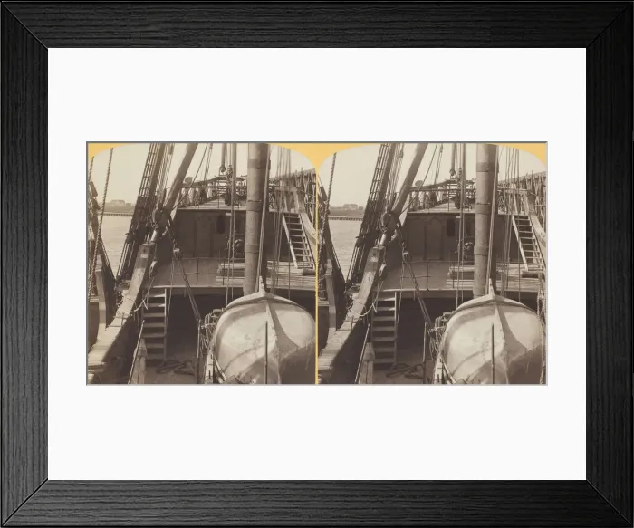 Framed Print : On board the Caravel Santa Marie, looking aft, 1887 / 93. Creator: Henry Hamilton Bennett Framed Print : On board the Caravel Santa Marie, looking aft, 1887 / 93. Creator: Henry Hamilton Bennett