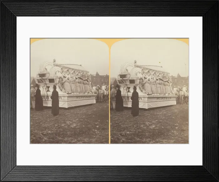 Framed Print : Windsor Toboggan Club Float, 1886  /  88. Creator: Henry Hamilton Bennett