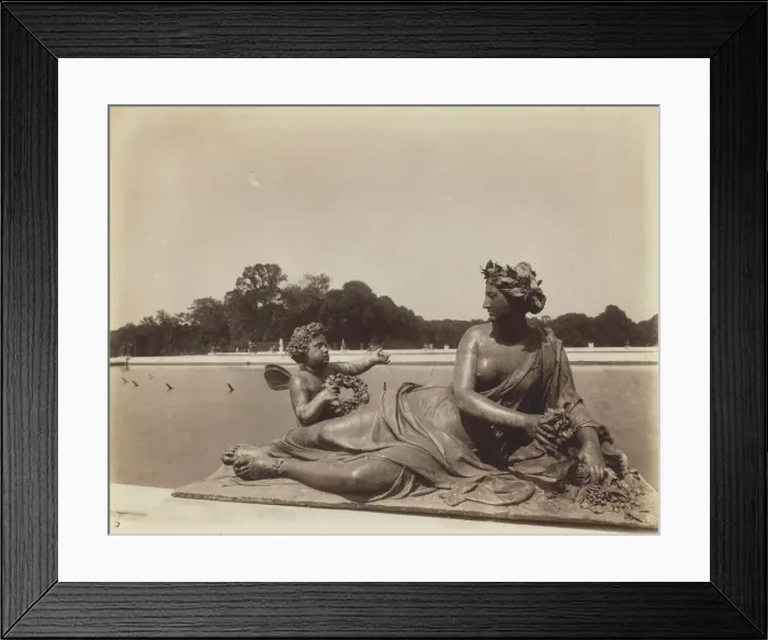 Framed Print : Versailles, Coin de Parc, 1901. Creator: Eugene Atget Framed Print : Versailles, Coin de Parc, 1901. Creator: Eugene Atget