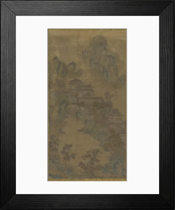 Framed Print : Palace in the Mountains, Ming dynasty, 16th-17th century. Creator: Unknown Framed Print : Palace in the Mountains, Ming dynasty, 16th-17th century. Creator: Unknown