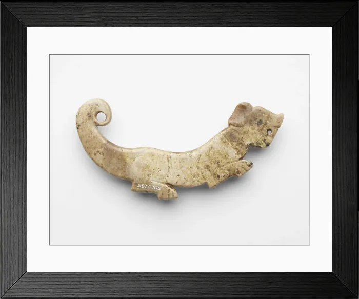 Framed Print : Pendant in the form of a tiger, Late Shang dynasty, ca. 1300-ca. 1050 BCE Framed Print : Pendant in the form of a tiger, Late Shang dynasty, ca. 1300-ca. 1050 BCE