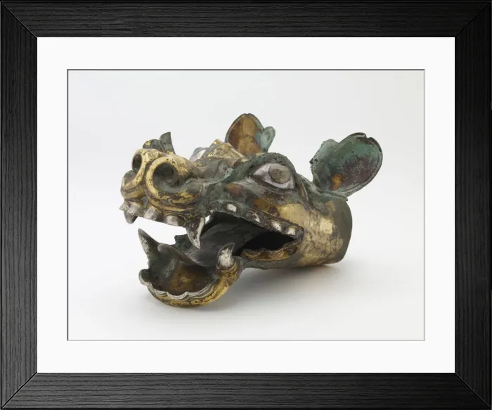 Framed Print : Chariot shaft fitting in the form of a dragon head, Late Eastern Zhou dynasty, ca Framed Print : Chariot shaft fitting in the form of a dragon head, Late Eastern Zhou dynasty, ca