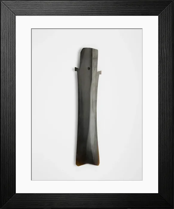 Framed Print : Forked blade (zhang ?), Late Neolithic period, ca. 2000-1700 BCE. Creator: Unknown Framed Print : Forked blade (zhang ?), Late Neolithic period, ca. 2000-1700 BCE. Creator: Unknown
