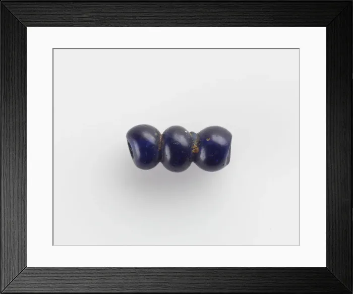 Framed Print : Bead, triple, 4th century. Creator: Unknown Framed Print : Bead, triple, 4th century. Creator: Unknown