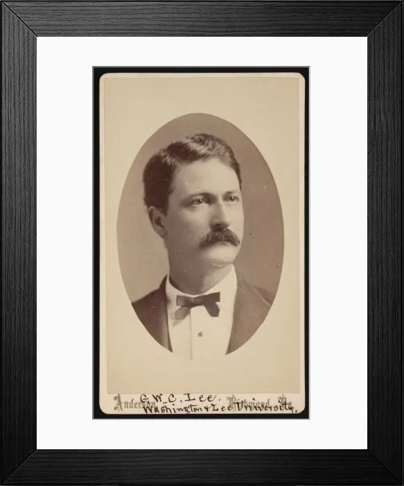 Framed Print : Portrait of George Washington Custis Lee (1832-1913), 1876. Creator: David H. Anderson Framed Print : Portrait of George Washington Custis Lee (1832-1913), 1876. Creator: David H. Anderson