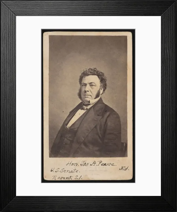 Framed Print : Portrait of James Alfred Pearce (1805-1862), Before 1862. Creator: Edward Anthony Framed Print : Portrait of James Alfred Pearce (1805-1862), Before 1862. Creator: Edward Anthony