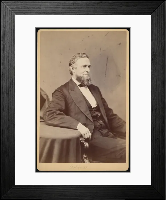 Framed Print : Portrait of Schuyler Colfax (1823-1885), Before 1885. Creator Framed Print : Portrait of Schuyler Colfax (1823-1885), Before 1885. Creator