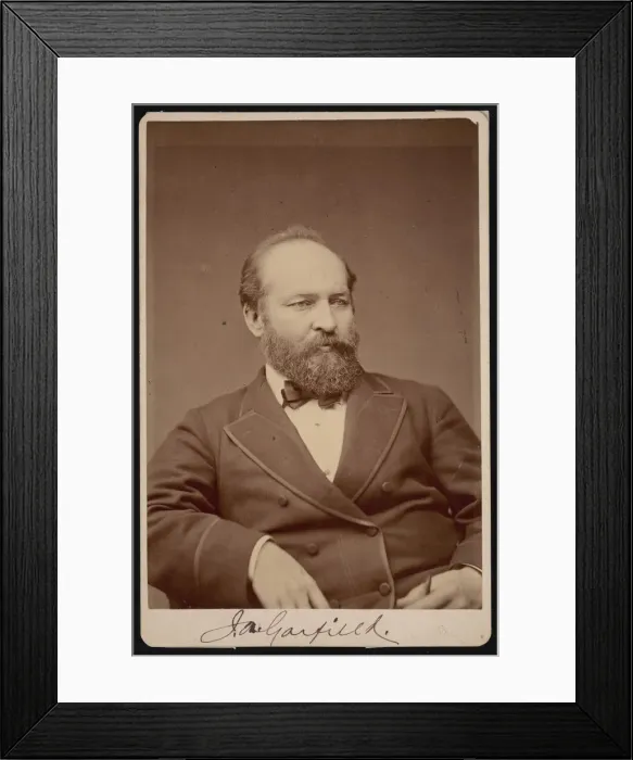 Framed Print : Portrait of James Abram Garfield (1831-1881), Before 1876 Framed Print : Portrait of James Abram Garfield (1831-1881), Before 1876