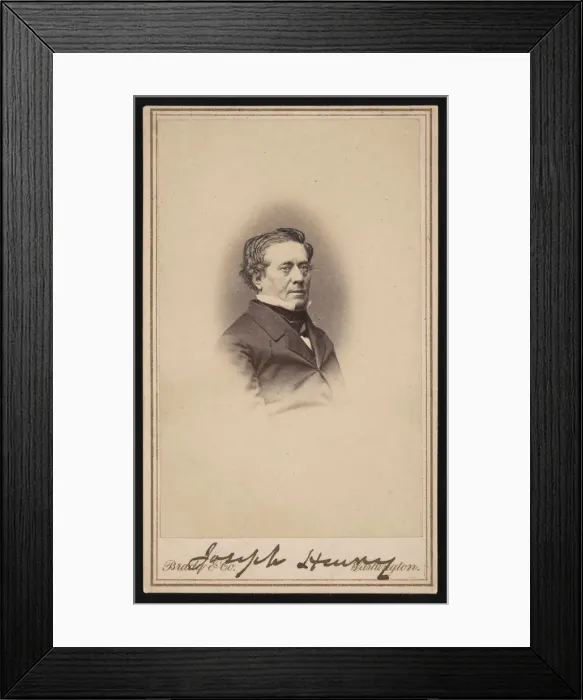 Framed Print : Portrait of Joseph Henry (1797-1878), Between 1858 and 1869 Framed Print : Portrait of Joseph Henry (1797-1878), Between 1858 and 1869