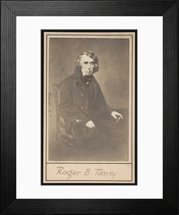 Framed Print : Portrait of Roger Brooke Taney (1777-1864), Before 1864 Framed Print : Portrait of Roger Brooke Taney (1777-1864), Before 1864