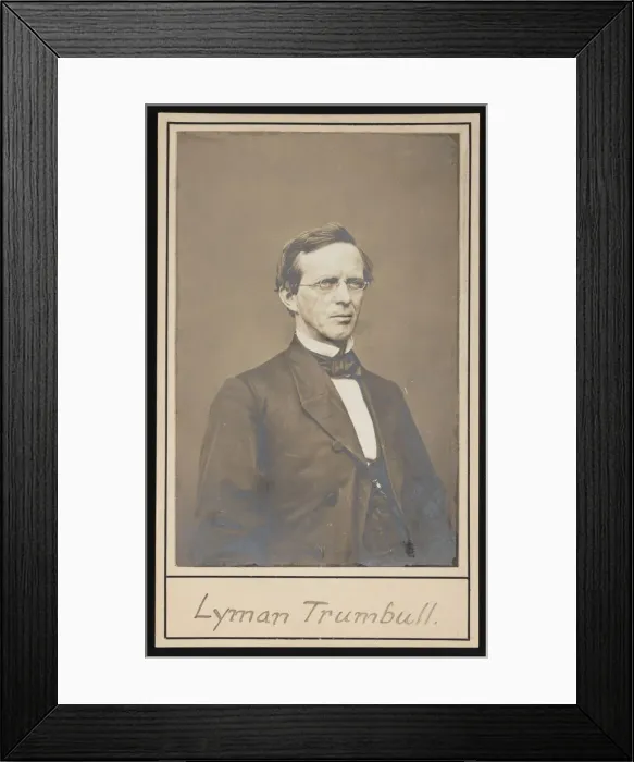 Framed Print : Portrait of Lyman Trumbull (1813-1896), Between 1864 and 1868 Framed Print : Portrait of Lyman Trumbull (1813-1896), Between 1864 and 1868