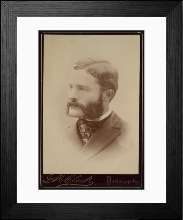 Framed Print : Portrait of Barton Warren Evermann (1853-1932), Before 1900. Creator: Daniel R Clark Framed Print : Portrait of Barton Warren Evermann (1853-1932), Before 1900. Creator: Daniel R Clark