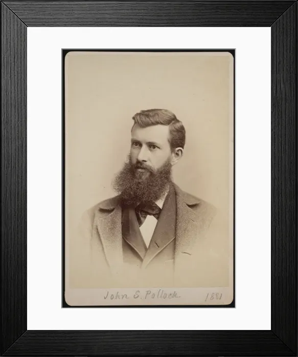 Framed Print : Portrait of John Symmes Pollock (1849-1924), 1881. Creator: George W. Davis Framed Print : Portrait of John Symmes Pollock (1849-1924), 1881. Creator: George W. Davis