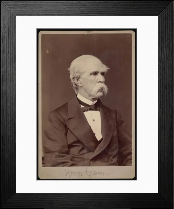 Framed Print : Portrait of Horace Capron (1804-1885), Before 1885. Creator: Samuel Montague Fassett Framed Print : Portrait of Horace Capron (1804-1885), Before 1885. Creator: Samuel Montague Fassett