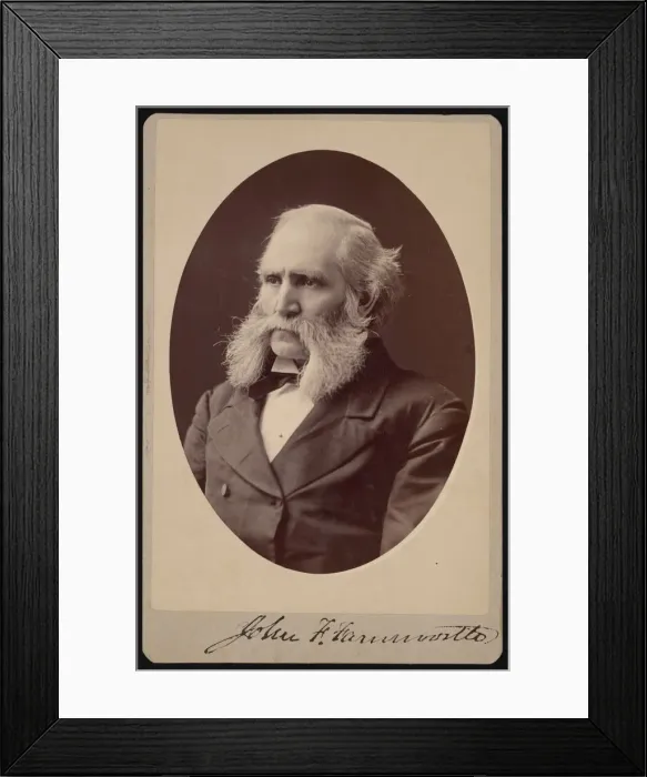 Framed Print : Portrait of John Franklin Farnsworth (1820-1897), Before 1897 Framed Print : Portrait of John Franklin Farnsworth (1820-1897), Before 1897
