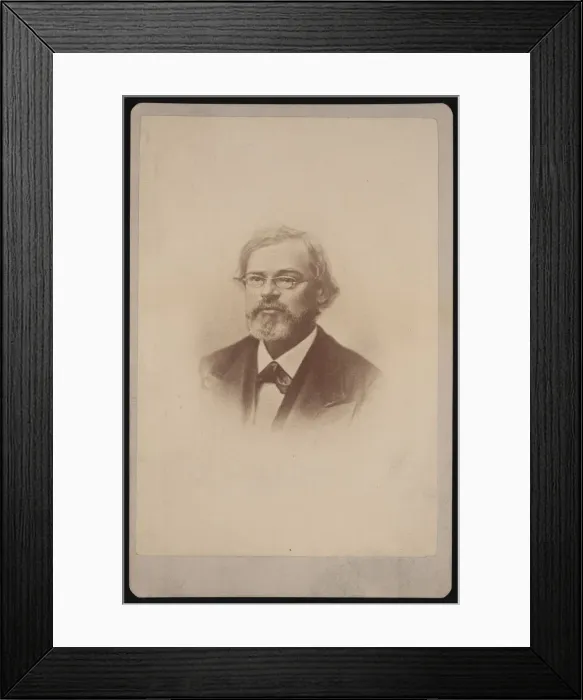 Framed Print : Portrait of Townend Glover (1813-1883), 1878. Creator: Samuel Montague Fassett Framed Print : Portrait of Townend Glover (1813-1883), 1878. Creator: Samuel Montague Fassett