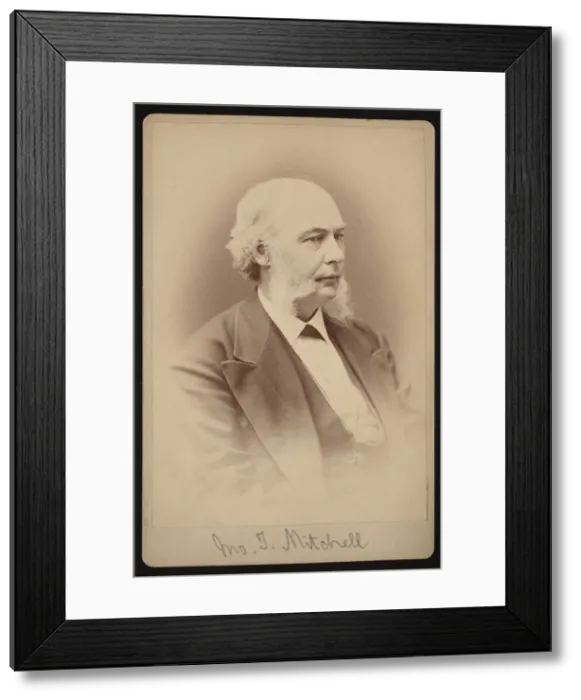 Framed Print : Portrait of John T. Mitchell, Between 1876 and 1880. Creator: Samuel Montague Fassett Framed Print : Portrait of John T. Mitchell, Between 1876 and 1880. Creator: Samuel Montague Fassett