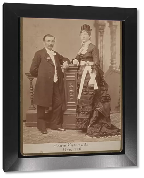 Portrait of Henry Gass (1835-1884) and Wife Emma Dibble, November 1880
