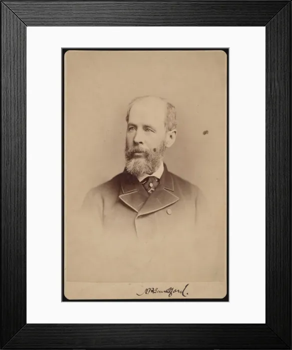 Framed Print : Portrait of Unidentified Man, October 1876. Creator: Frederick Gutekunst Framed Print : Portrait of Unidentified Man, October 1876. Creator: Frederick Gutekunst
