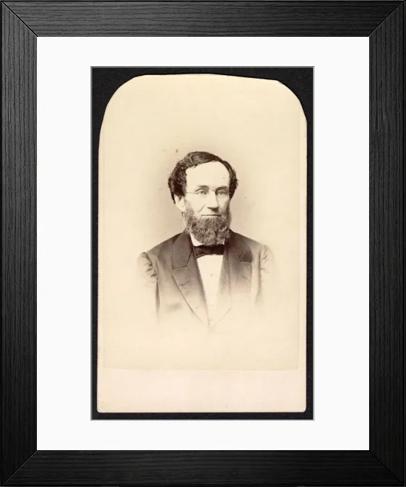 Framed Print : Portrait of Unidentified Man, Circa 1860s. Creator: Frederick Gutekunst Framed Print : Portrait of Unidentified Man, Circa 1860s. Creator: Frederick Gutekunst