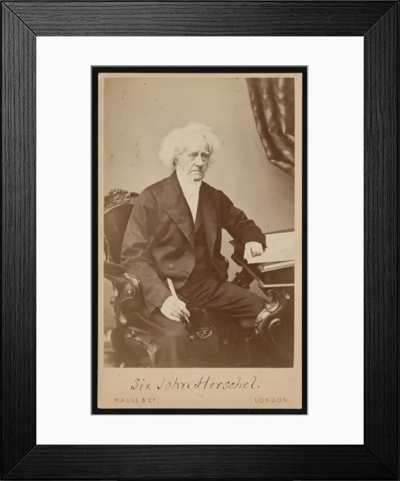 Framed Print : Portrait of Sir John Frederick William Herschel (1792-1871), Before 1871 Framed Print : Portrait of Sir John Frederick William Herschel (1792-1871), Before 1871