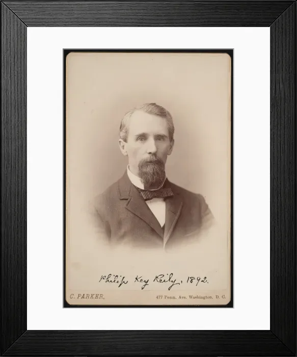 Framed Print : Portrait of Philip Key Reily (1829-1910), 1892. Creator: Charles Parker Framed Print : Portrait of Philip Key Reily (1829-1910), 1892. Creator: Charles Parker