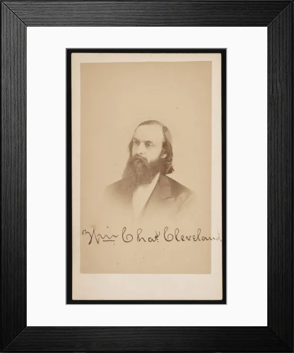 Framed Print : Portrait of William Charles Cleveland, Before 1873. Creator: Purdy & Frear Framed Print : Portrait of William Charles Cleveland, Before 1873. Creator: Purdy & Frear