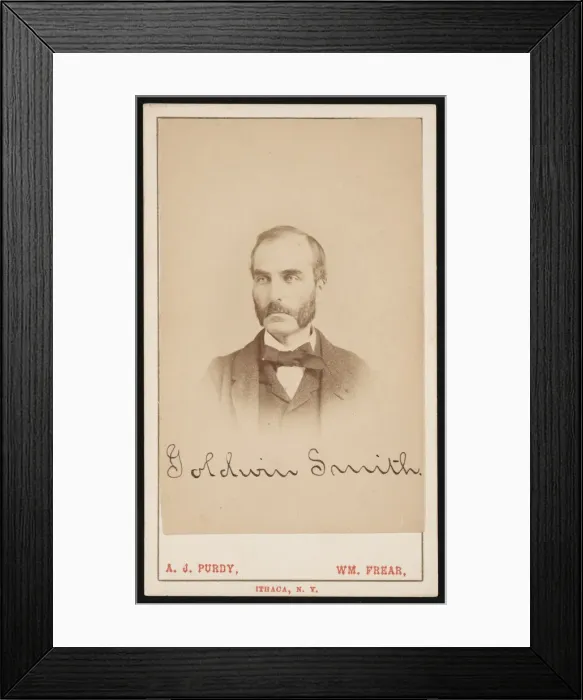 Framed Print : Portrait of Goldwin Smith (1823-1910), Circa 1870s. Creator: Purdy & Frear Framed Print : Portrait of Goldwin Smith (1823-1910), Circa 1870s. Creator: Purdy & Frear