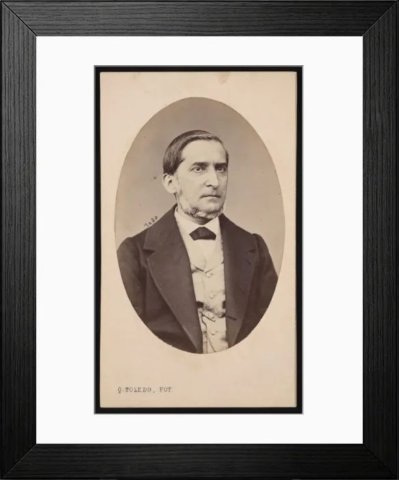 Framed Print : Portrait of Miguel Colmeiro y Penido (1816-1901), Before 1877. Creator: Q Toledo Framed Print : Portrait of Miguel Colmeiro y Penido (1816-1901), Before 1877. Creator: Q Toledo