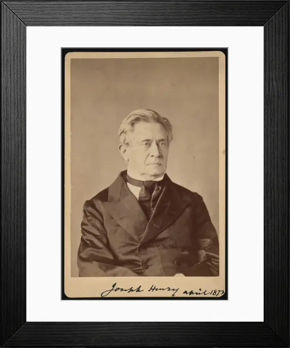 Framed Print : Portrait of Joseph Henry (1797-1878), April 1873. Creator: Thomas William Smillie Framed Print : Portrait of Joseph Henry (1797-1878), April 1873. Creator: Thomas William Smillie