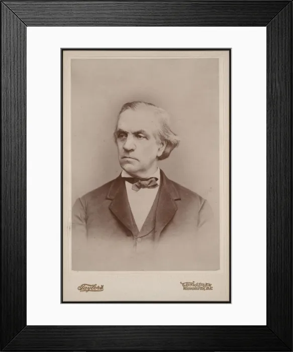 Framed Print : Portrait of Benjamin Stanton (1809-1872), Before 1872. Creator: Taylor s Framed Print : Portrait of Benjamin Stanton (1809-1872), Before 1872. Creator: Taylor s