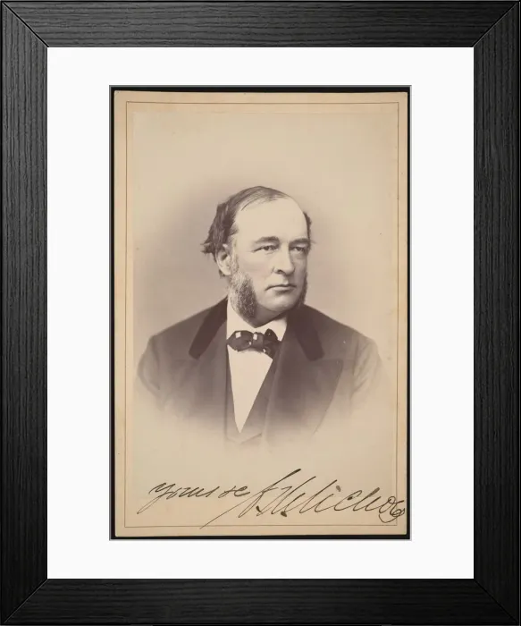 Framed Print : Portrait of Charles Henry Nichols (1820-1889), 1872. Creator: Ulke Bros Framed Print : Portrait of Charles Henry Nichols (1820-1889), 1872. Creator: Ulke Bros
