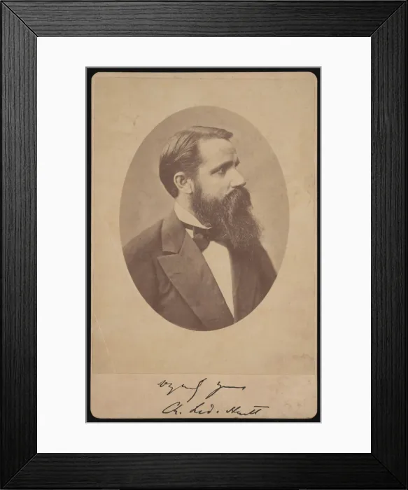 Framed Print : Portrait of Charles Frederick Hartt (1840-1878), Before 1878. Creator: Unknown Framed Print : Portrait of Charles Frederick Hartt (1840-1878), Before 1878. Creator: Unknown