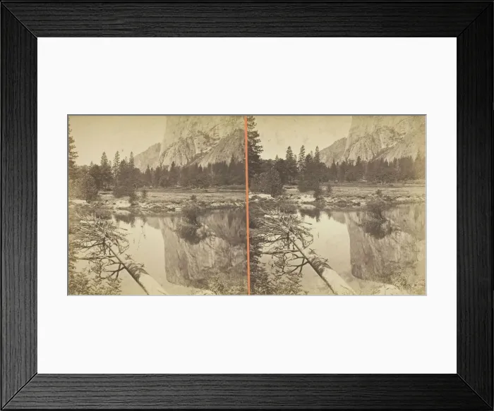 Framed Print : Mirror View of El Capitan, Yosemite Valley, Mariposa County, Cal. 1861 / 76 Framed Print : Mirror View of El Capitan, Yosemite Valley, Mariposa County, Cal. 1861 / 76