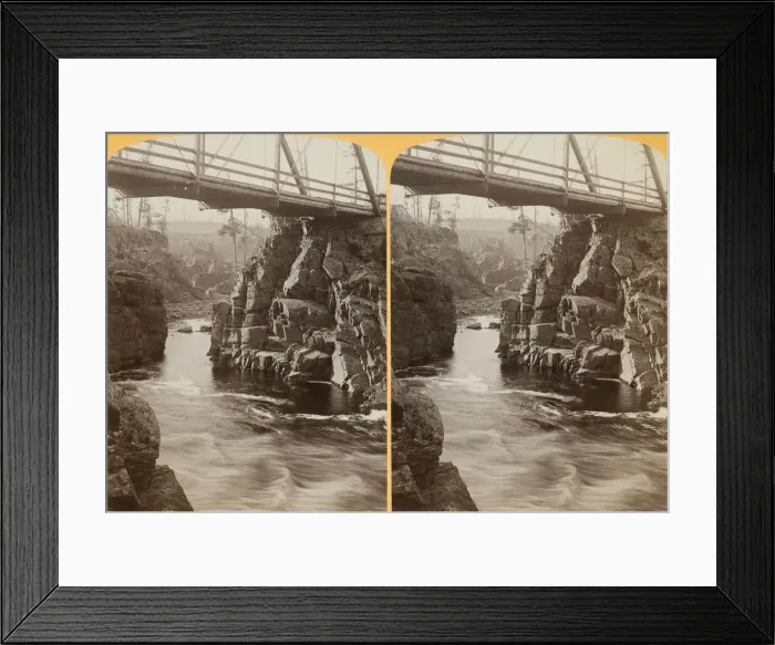 Framed Print : At the Bridge, 1889. Creator: Henry Hamilton Bennett Framed Print : At the Bridge, 1889. Creator: Henry Hamilton Bennett