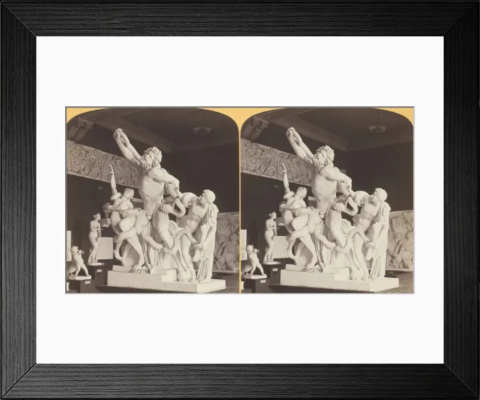 Framed Print : Laokoon and his sons attacked by Serpents; Art Institute, 1887 / 93. Creator: Henry Hamilton Bennett Framed Print : Laokoon and his sons attacked by Serpents; Art Institute, 1887 / 93. Creator: Henry Hamilton Bennett