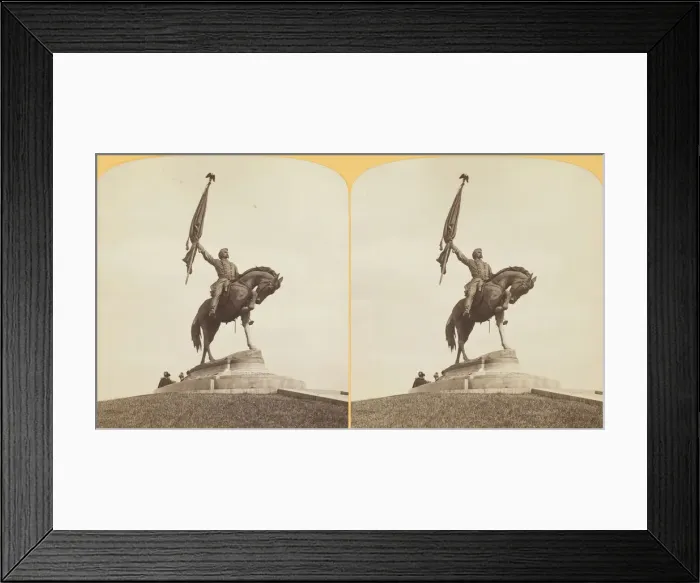 Framed Print : Logan Monument, Lake Front Park, 1887 / 93. Creator: Henry Hamilton Bennett Framed Print : Logan Monument, Lake Front Park, 1887 / 93. Creator: Henry Hamilton Bennett
