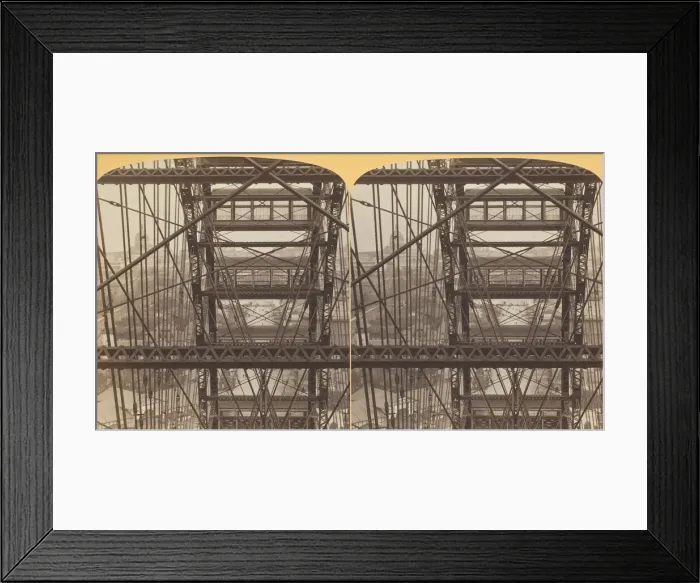 Framed Print : Looking through the Ferris Wheel, near the top, 1893. Creator: Henry Hamilton Bennett Framed Print : Looking through the Ferris Wheel, near the top, 1893. Creator: Henry Hamilton Bennett