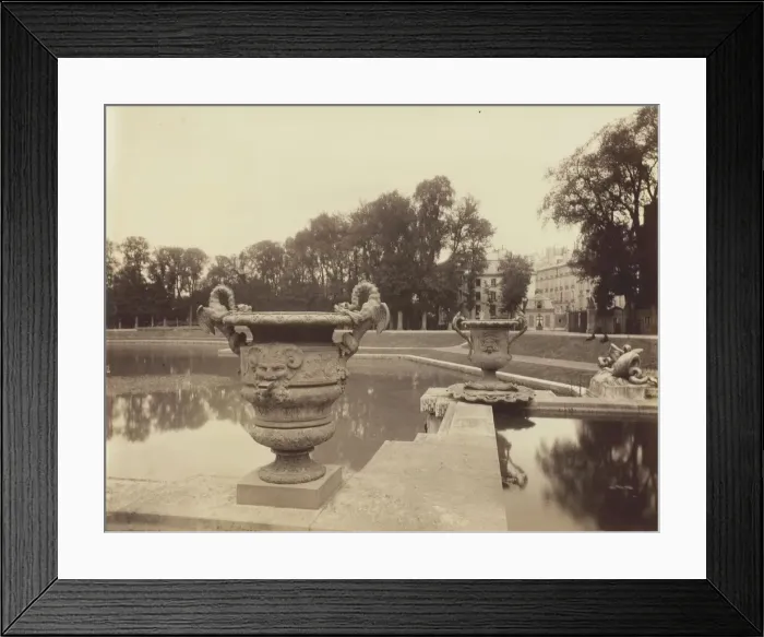 Framed Print : Versailles, Basin de Neptune, 1902. Creator: Eugene Atget Framed Print : Versailles, Basin de Neptune, 1902. Creator: Eugene Atget