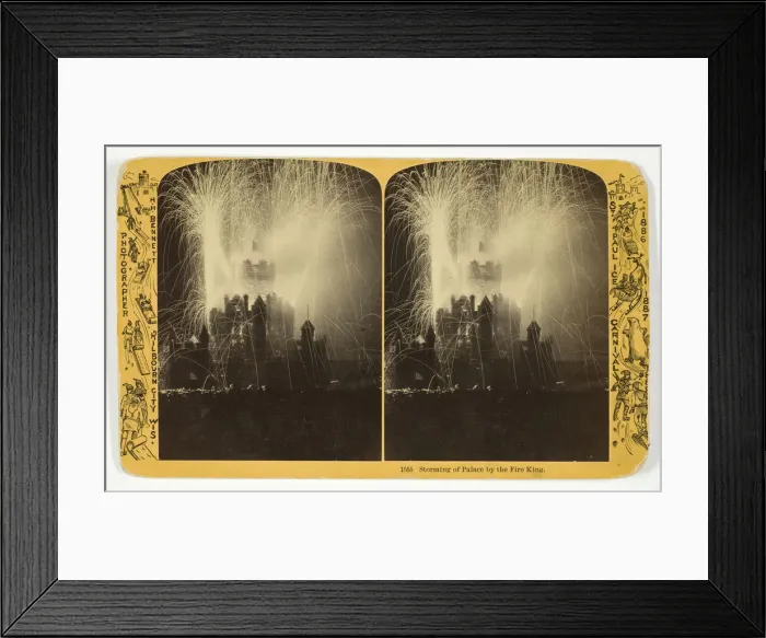 Framed Print : Storming of Palace by the Fire King, 1886 / 88. Creator: Henry Hamilton Bennett Framed Print : Storming of Palace by the Fire King, 1886 / 88. Creator: Henry Hamilton Bennett