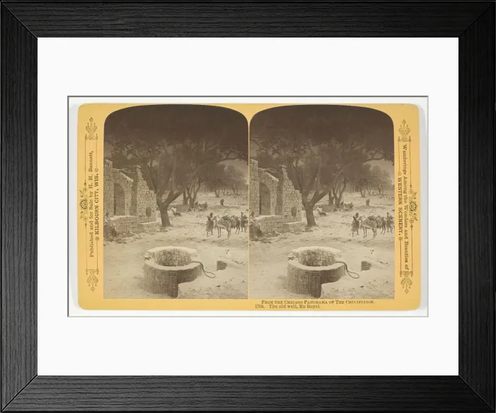 Framed Print : The old well, En Royel, 1893. Creator: Henry Hamilton Bennett Framed Print : The old well, En Royel, 1893. Creator: Henry Hamilton Bennett