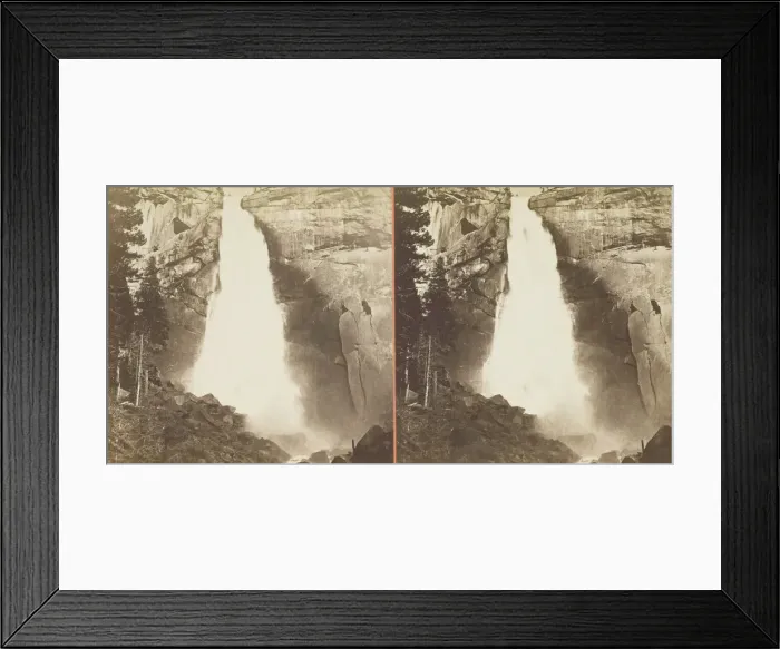 Framed Print : The Nevada Fall, 700 ft. Yosemite, 1861 / 76. Creator: Carleton Emmons Watkins Framed Print : The Nevada Fall, 700 ft. Yosemite, 1861 / 76. Creator: Carleton Emmons Watkins