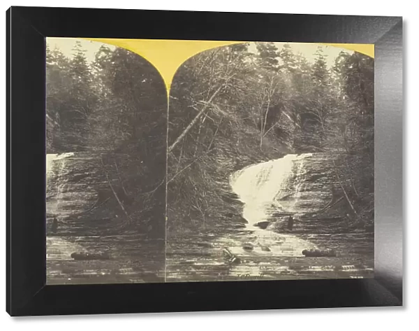 Buttermilk Creek, Ithaca, N. Y. 2d Fall, 87 feet high, 1860  /  65. Creator: J. C. Burritt